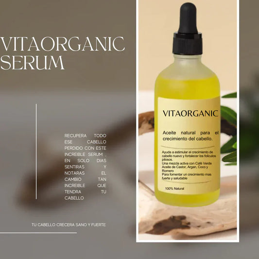 Vitaorganic - Aceite Para El Crecimiento del Cabello 🌿